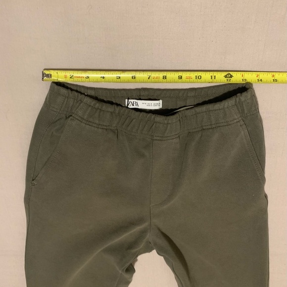 Zara Khaki Textured Trousers - Picture 5 of 10